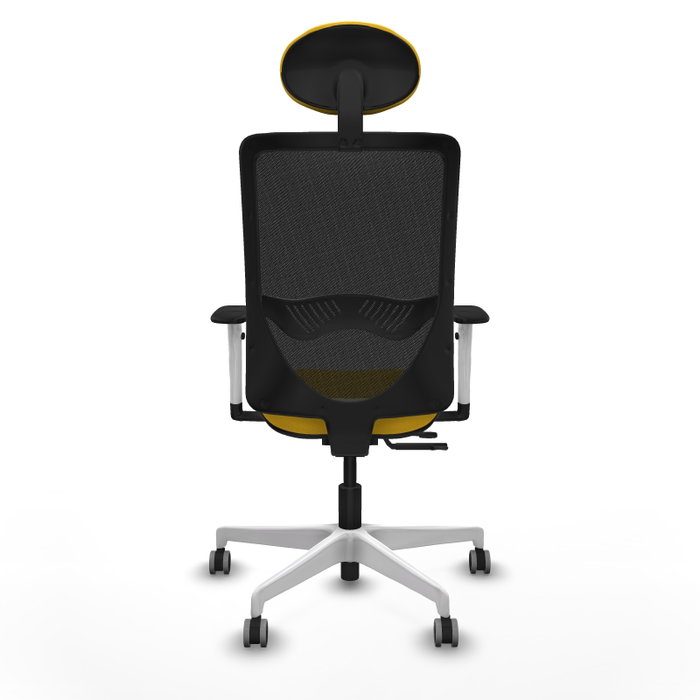 PIQUERAS Y CRESPO Silla de oficina Zulema con mecanismo Sincro/Traslack Amarillo y Negro