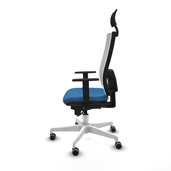 PIQUERAS Y CRESPO Silla de oficina Horna Azul claro y Blanco