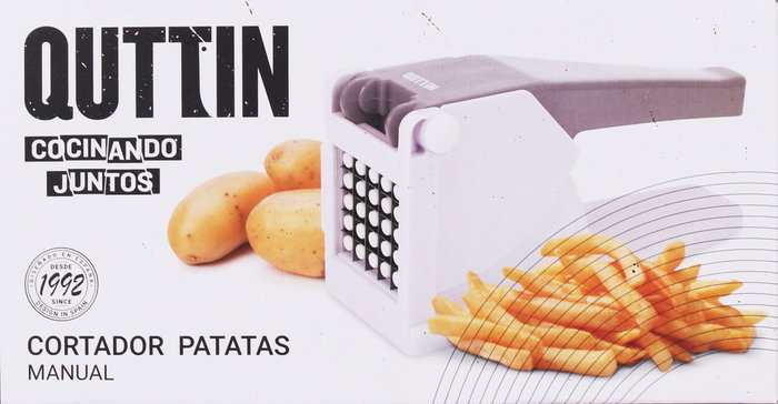 Quttin Cortador de Patatas de Acero (6 Unidades) de 10,4 x 14,4 x 26,9 cm Quttin Cortador de Patatas de Acero (6 Unidades) de 10,4 x 14,4 x 26,9 cm