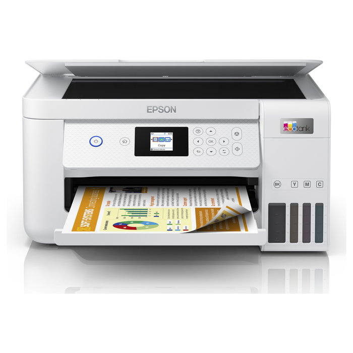 Epson EcoTank ET-2856 Impresora Multifunción A4, Wi-Fi, Inyección de Tinta a Color, Depósito de Tinta