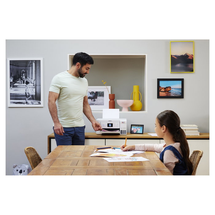 Epson EcoTank ET-2856 Impresora Multifunción A4, Wi-Fi, Inyección de Tinta a Color, Depósito de Tinta