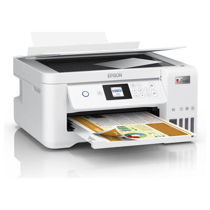 Epson EcoTank ET-2856 Impresora Multifunción A4, Wi-Fi, Inyección de Tinta a Color, Depósito de Tinta