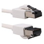 Extralink LAN Patchcord CAT.8 U/FTP 1m Blanco