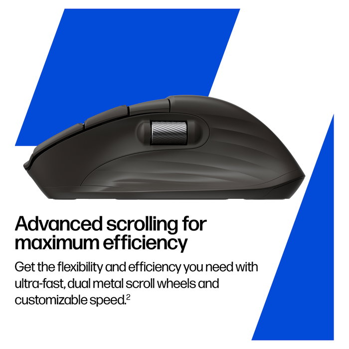 HP Ratón Inalámbrico 785M Recargable Ultra-Fast Scroll Silencioso Negro