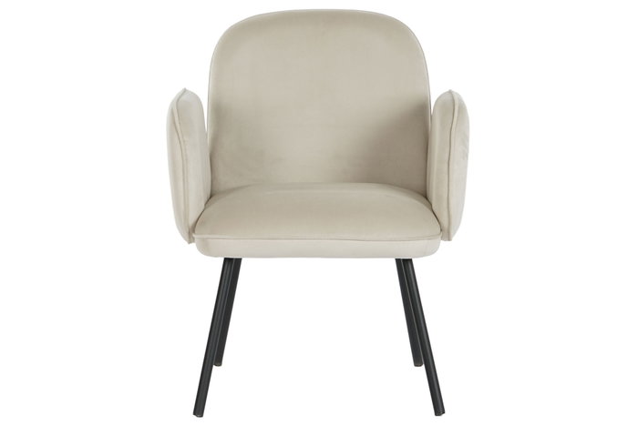 DKD Home Decor Butaca Beige Negro 60 x 83 x 65 cm (2 Unidades)