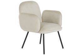 DKD Home Decor Butaca Beige Negro 60 x 83 x 65 cm (2 Unidades)