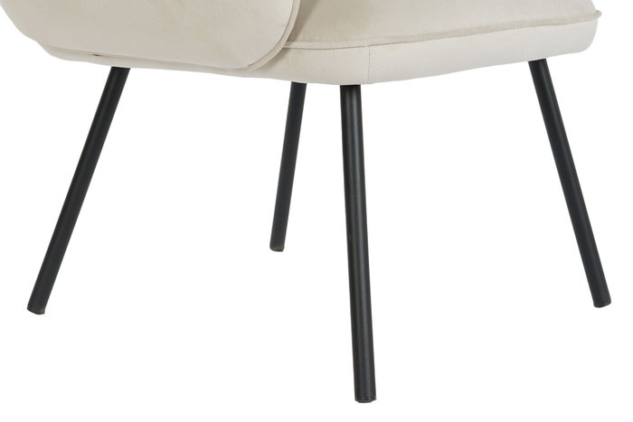 DKD Home Decor Butaca Beige Negro 60 x 83 x 65 cm (2 Unidades)