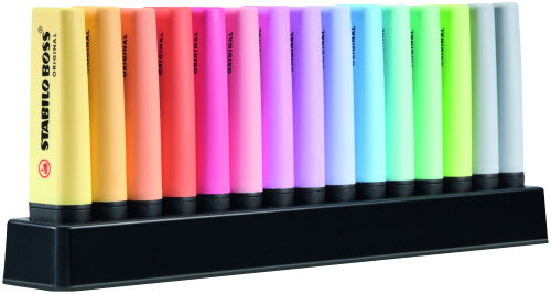Stabilo Boss Original Set de Escritorio 15 Unidades Colores Pastel Surtidos Stabilo Boss Original Set de Escritorio 15 Unidades Colores Pastel Surtidos