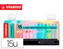 Stabilo Boss Original Set de Escritorio 15 Unidades Colores Pastel Surtidos