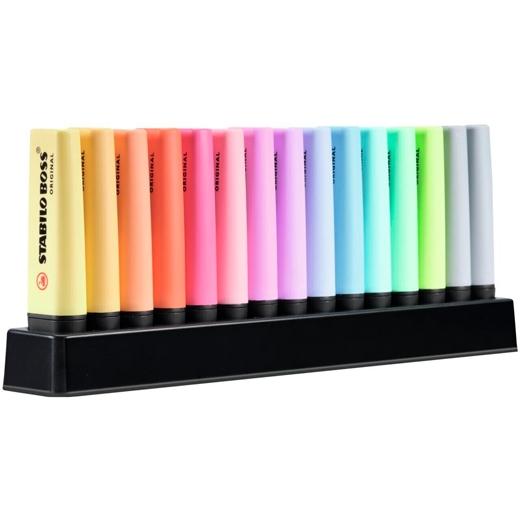 Stabilo Boss Original Set de Escritorio 15 Unidades Colores Pastel Surtidos Stabilo Boss Original Set de Escritorio 15 Unidades Colores Pastel Surtidos