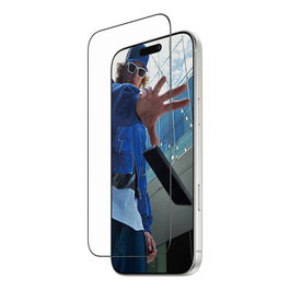 PanzerGlass Protector de Pantalla iPhone 17 Pro Max UWF Fastfit Ultra-Wide Fit Negro Anti-huellas Resistente a Rayones y Golpes