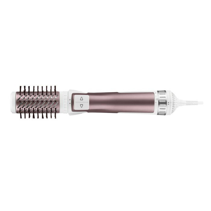 Rowenta CF9540 Cepillo de Aire Caliente Activ Care para Estilizar y Dar Volumen, Color Blanco y Rosa