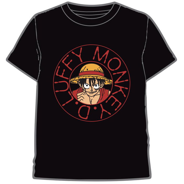 One Piece Camiseta Adulto Monkey D. Luffy 100% Algodón 160gr Talla M One Piece Camiseta Adulto Monkey D. Luffy 100% Algodón 160gr Talla M