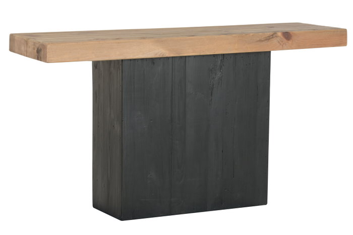 DKD Home Decor Consola de Pino y Madera Reciclada Desgastada
