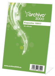 Archivo 2000 Expositor Sobremesa Vertical 90x60x30 mm Transparente