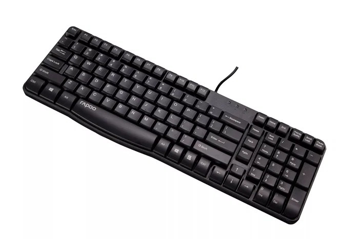 Rapoo N2400 Teclado USB Completo 100% Portugués Negro - Interruptor de Membrana - Resistente a Salpicaduras