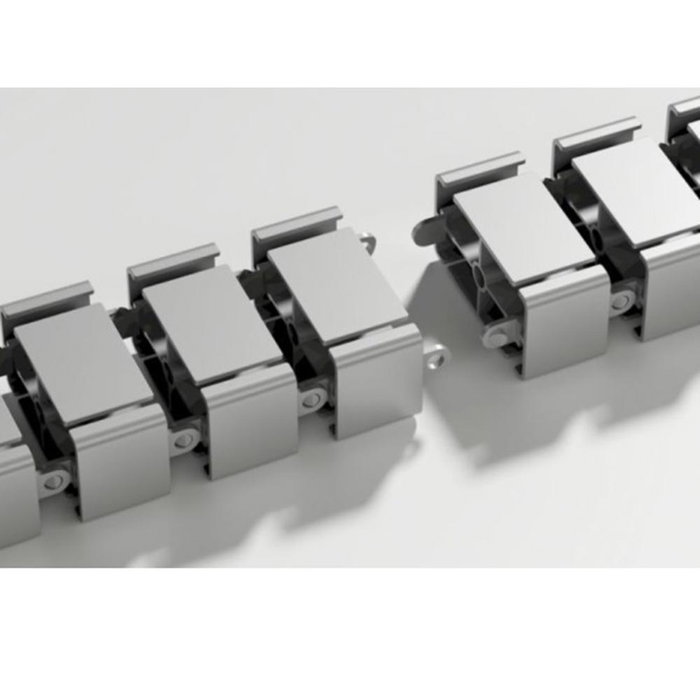 Equip 650860 Organizador de Cables para Escritorio Deluxe Gris, Sistema Modular Flexible con Base con Peso para Mayor Estabilidad