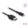 DeLOCK Cable HDMI de alta velocidad HDMI a Micro HDMI 8K 60 Hz 2 m