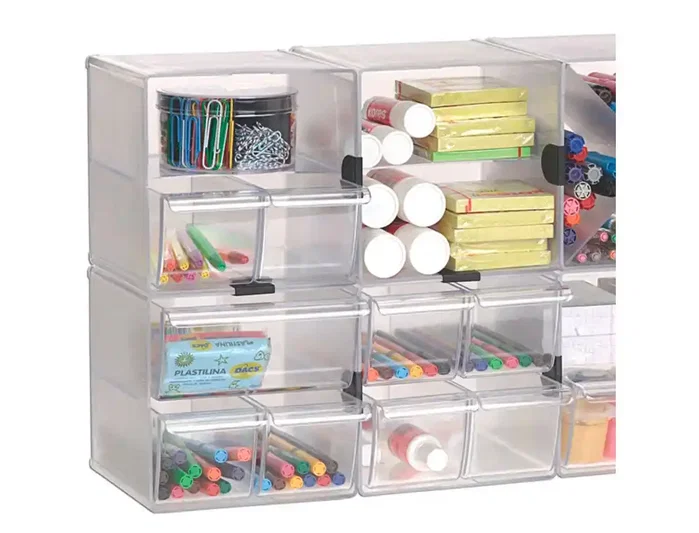 Archivo 2000 Organizador Modular 6705 con 2 Separadores Cristal