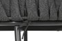 DKD Home Decor Silla de Terraza y Jardín de Aluminio y Cuerda Gris con Cojín (2 Unidades)