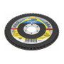 Klingspor SMT 924 Disco de láminas abrasivo 125x22,23 mm Grano 80 curva