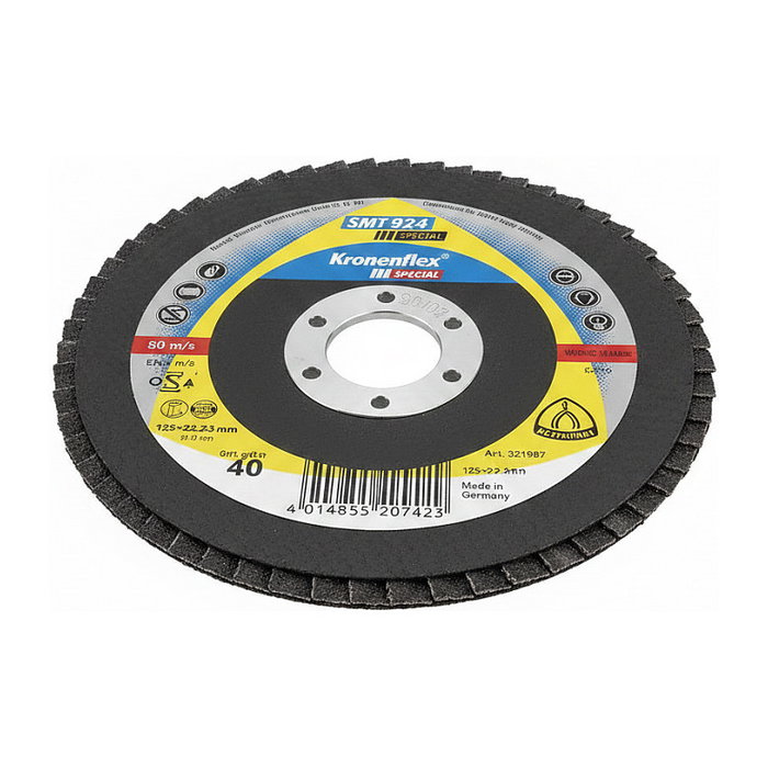 Klingspor SMT 924 Disco de lijado abrasivo 125x22,23 mm Grano 80 curvo Klingspor SMT 924 Disco de lijado abrasivo 125x22,23 mm Grano 80 curvo