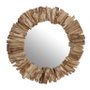 DKD Home Decor Espejo Abeto Cristal 60x4x60 Rústico Natural