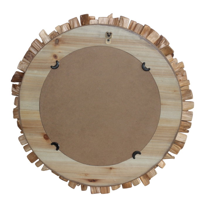 DKD Home Decor Espejo Abeto Cristal 60x4x60 Rústico Natural DKD Home Decor Espejo Abeto Cristal 60x4x60 Rústico Natural