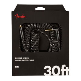 Fender Cable de instrumento Deluxe Series rizado black tweed 30