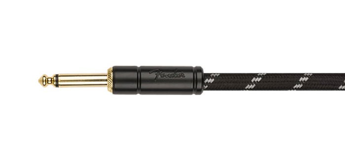 Fender Cable de instrumento Deluxe Series rizado black tweed 30