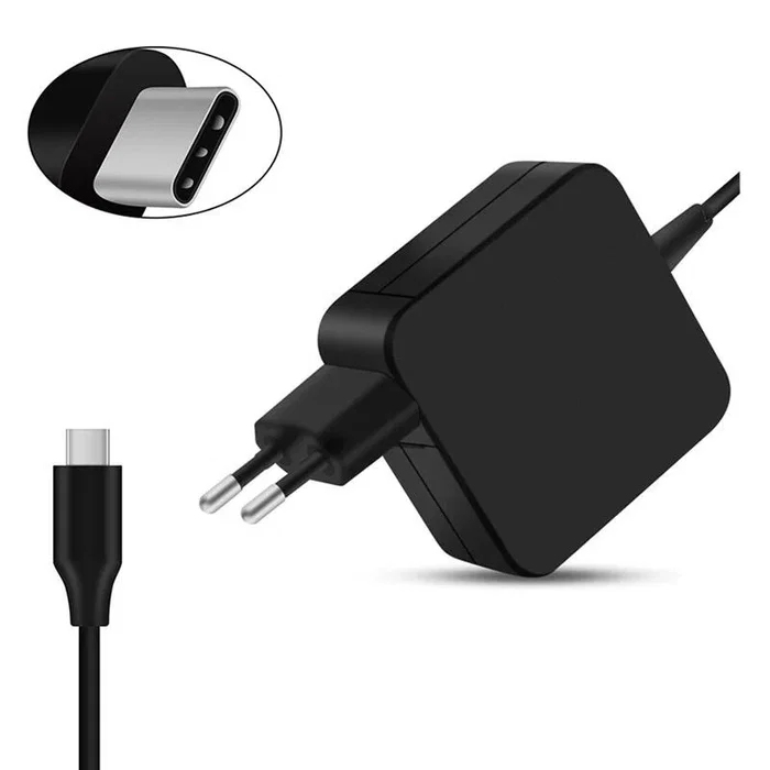 Generico Cargador Rápido 65W USB Tipo C Negro
