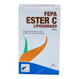 Fepa Vitamina C Ester C 800Mg Liposomado 60 Cápsulas Sistema Inmunológico Absorción Hierro