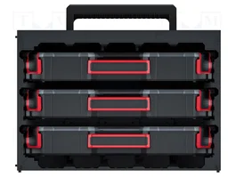 KISTENBERG Conjunto de contenedores TAGERCASE Negro