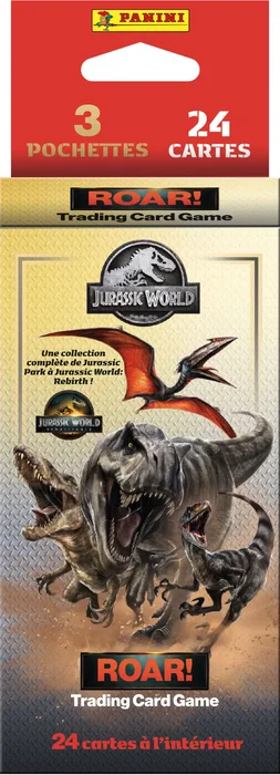 Panini Blíster JURASSIC WORLD 4 TCG PAN8051708025316 3 bolsillos 24 cartas Panini Blíster JURASSIC WORLD 4 TCG PAN8051708025316 3 bolsillos 24 cartas