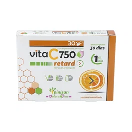 PINISAN Vita C Retard 750Mg 30 Cápsulas Liberación Prolongada