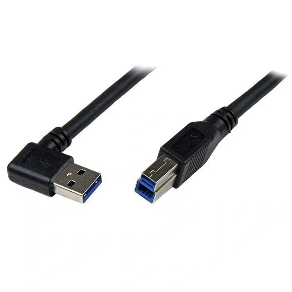 StarTech.com Cable USB 3.0 SuperSpeed de 1 m, USB B Macho a USB A Macho Acodado Derecha, Negro StarTech.com Cable USB 3.0 SuperSpeed de 1 m, USB B Macho a USB A Macho Acodado Derecha, Negro