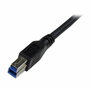 StarTech Cable USB 3.2 Gen 1 de 1m, USB A a Micro-USB B en ángulo derecho, Negro