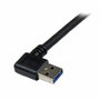 StarTech Cable USB 3.2 Gen 1 de 1m, USB A a Micro-USB B en ángulo derecho, Negro