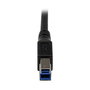 StarTech.com Cable USB 3.0 1m SuperSpeed, USB A a Micro-USB B Macho/Macho Acodado en Ángulo a la Derecha, Negro, USB 3.2 Gen 1, Hasta 5 Gbps