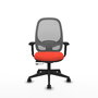 PIQUERAS Y CRESPO Silla de oficina Cilanco con mecanismo Sincro/Traslack Naranja y Gris