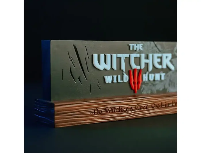 Neamedia Icons Lámpara LED The Witcher Wild Hunt Logo 22 cm