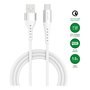 4smarts PrimeCord 541455 Cable USB-A a USB-C, 18W Carga Rápida, 1.5m, 0.48 Gbit/s, Blanco