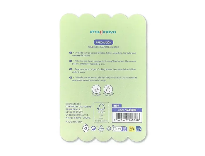 Imaginovo Bloc Notas Adhesivas 70x70 mm Nubes Fantasía 20 Hojas