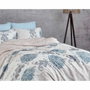 AUCUNE Juego de cama azul con funda nórdica 220x240 cm y 2 fundas de almohada 60x60 cm