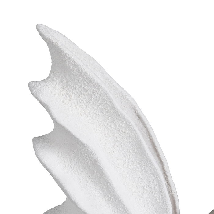 Jarrón Blanco Barro Decoración 27 X 15 X 40 cm