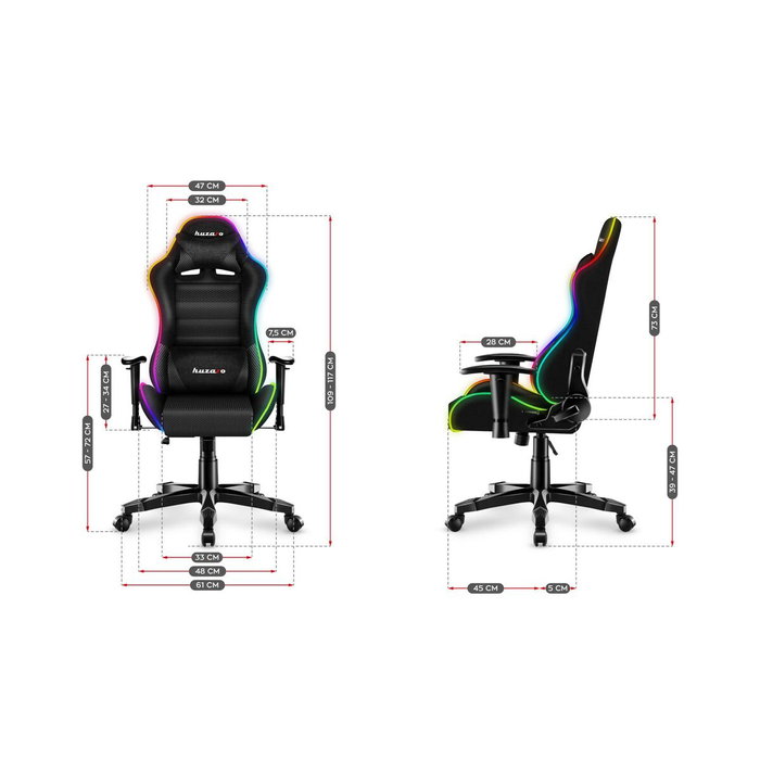 Silla Gaming Huzaro HZ-Ranger 6.0 RGB Negro Silla Gaming Huzaro HZ-Ranger 6.0 RGB Negro