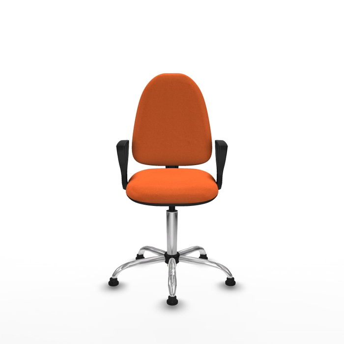 PIQUERAS Y CRESPO Silla de oficina Aýna color naranja con brazos fijos PIQUERAS Y CRESPO Silla de oficina Aýna color naranja con brazos fijos