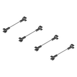 MENAGE CONFORT Separadores Classic M200, Juego de 4 separadores cromados para libros o decoración