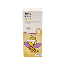 ELADIET Jelly Kids Apetit Jarabe para Abrir el Apetito en Niños con Jalea Real, Quina y Vitaminas, Sabor Fresa, 250 ml