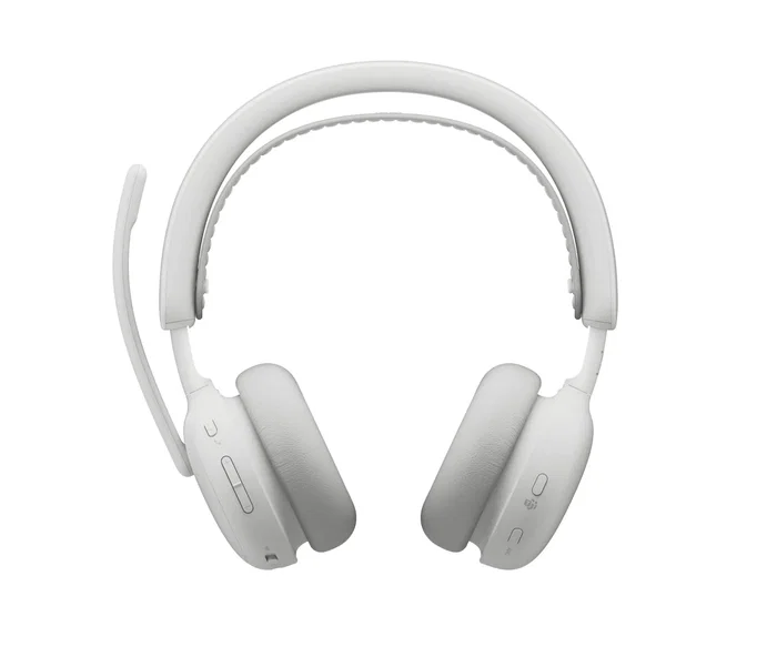 Logitech Zone Wireless 2 ES Auriculares Diadema Inalámbricos Bluetooth 5.3 para Negocios con Reducción Activa de Ruido, USB-C, Hasta 25h Autonomía, Blanco